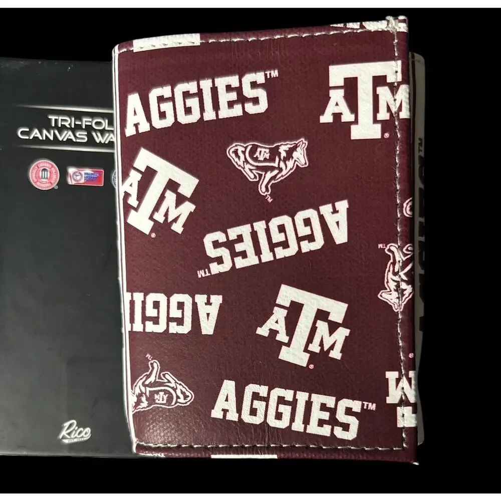 Texas A&M‎ Aggies NCAA Rico Industries Canvas Trifold Wallet